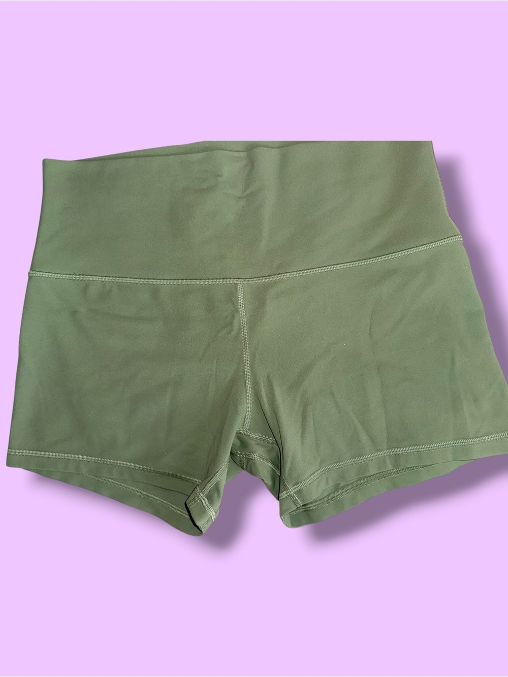 Lululemon Align High-Rise Shorts Size 12 Olive Green Sage Green Like New